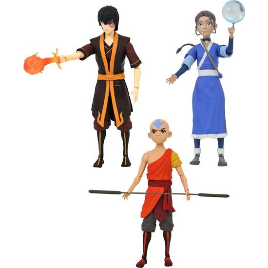 Avatar: The Last Airbender: Aang, Katara and Zuko Action Figures 18 cm Series 1 3-Pack