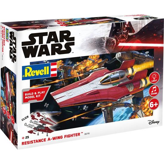 Star Wars: Resistance A-Wing Fighter Red Model Kit with Sound & Light Up 1/44