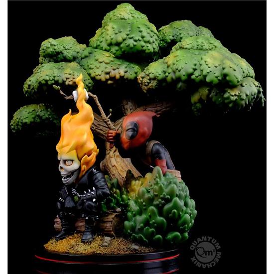 Deadpool: Deadpool x Ghost Rider Q-Master Diorama 28 cm