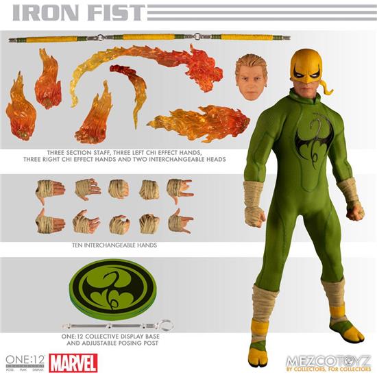 Marvel: Iron Fist One:12 Action Figure 1/12 17 cm