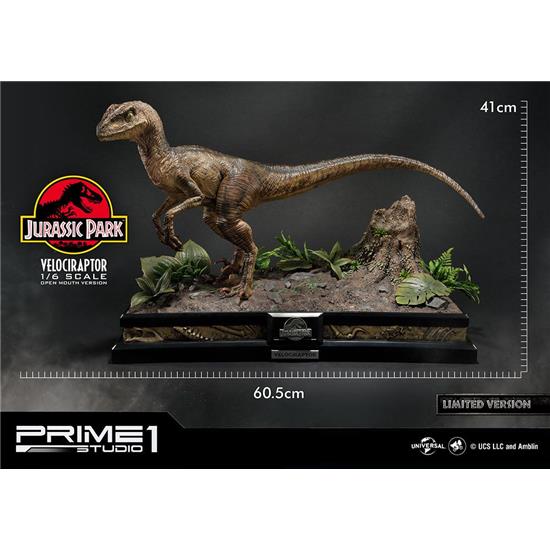 Jurassic Park & World: Velociraptor Closed Mouth Ver. Statue 1/6 41 cm