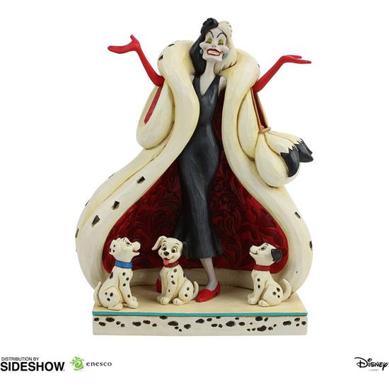 Disney: Cruella De Vil  Statue (101 Dalmatians) 21 cm