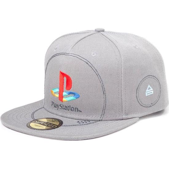 Sony Playstation: Silver Logo Snap Back Baseball Cap