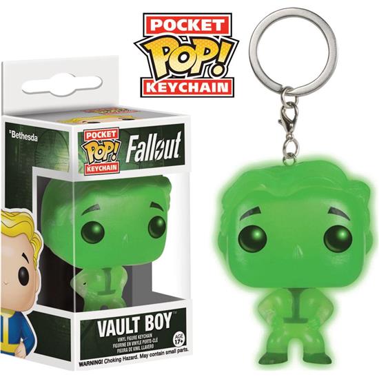 Fallout: Vault Boy GITD Pocket POP! Vinyl Nøglering