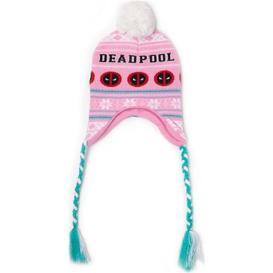 Deadpool: Deadpool Pink Xmas Laplander Ski Beanie