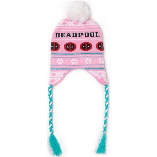 Deadpool: Deadpool Pink Xmas Laplander Ski Beanie