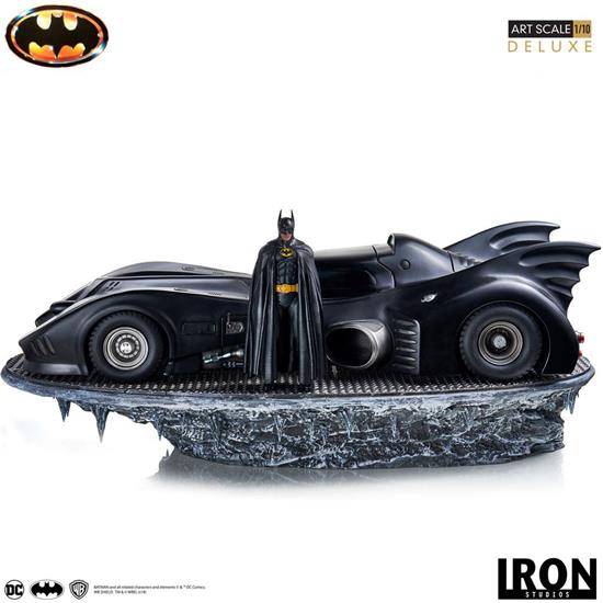 Batman: Batman & Batmobile (1989) Deluxe Art Scale Statue 1/10 75 cm