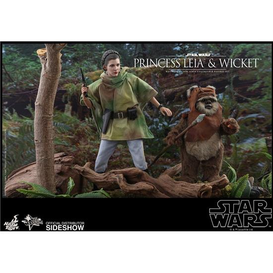 Star Wars: Princess Leia & Wicket Movie Masterpiece Action Figure 1/6 15-27 cm