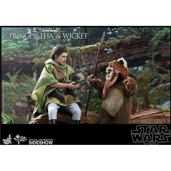 Star Wars: Princess Leia & Wicket Movie Masterpiece Action Figure 1/6 15-27 cm