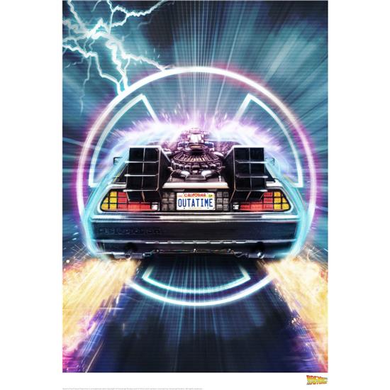 Back To The Future: DeLorean Art Print 42 x 30 cm