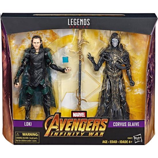 Avengers: Corvus Glaive & Loki Action Figure 2-Pack 15 cm
