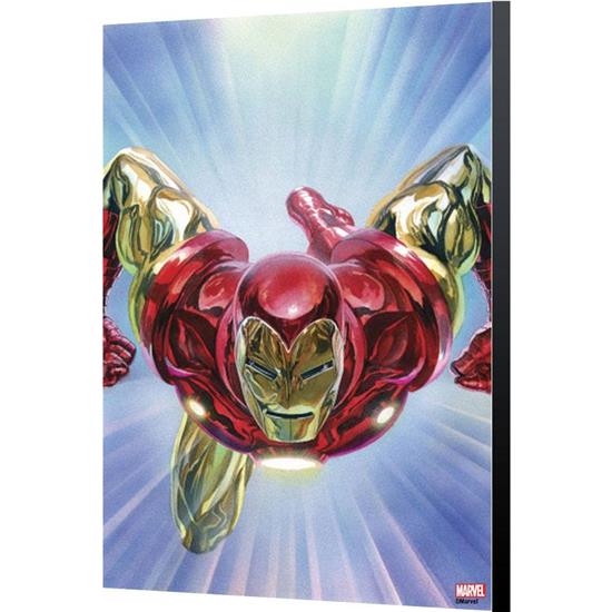 Avengers: Tony Stark: Iron Man 1 - Alex Ross Wooden Wall Art 24 x 36 cm