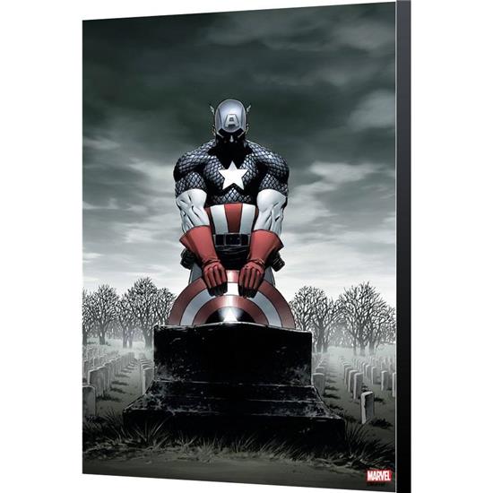 Avengers: Captain America 4 - Steve Epting Wooden Wall Art 24 x 36 cm