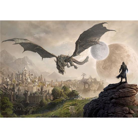 Elder Scrolls: The Elder Scrolls Online Elsweyr Art Print Dragon 42 x 30 cm