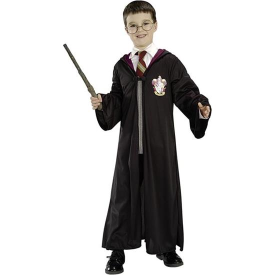 Harry Potter: Harry Potter Børne Kostume med Tryllestav og Brille