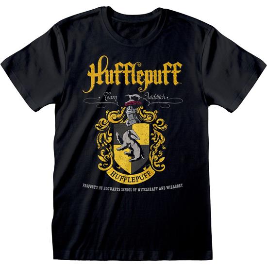 Harry Potter: Hufflepuff Black Crest T-Shirt