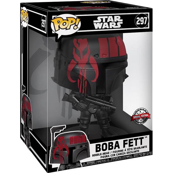Star Wars: Boba Fett (Black) Jumbo Sized POP! Vinyl Figur 25 cm