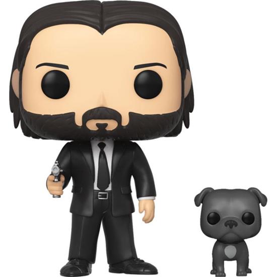 John Wick: John Wick in Black Suit with Dog POP! Movies Vinyl Figur