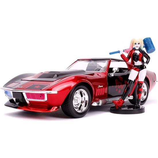 DC Comics: Chevy Corvette Stingray with Harley Quinn Diecast Model 1/24
