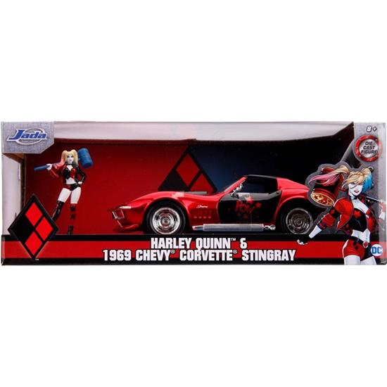 DC Comics: Chevy Corvette Stingray with Harley Quinn Diecast Model 1/24