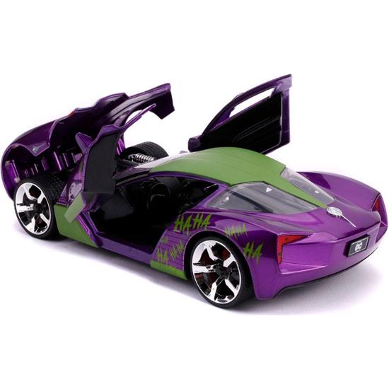 DC Comics: Chevy Corvette Stingray with Joker Figure Diecast Model 1/24