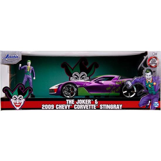 DC Comics: Chevy Corvette Stingray with Joker Figure Diecast Model 1/24