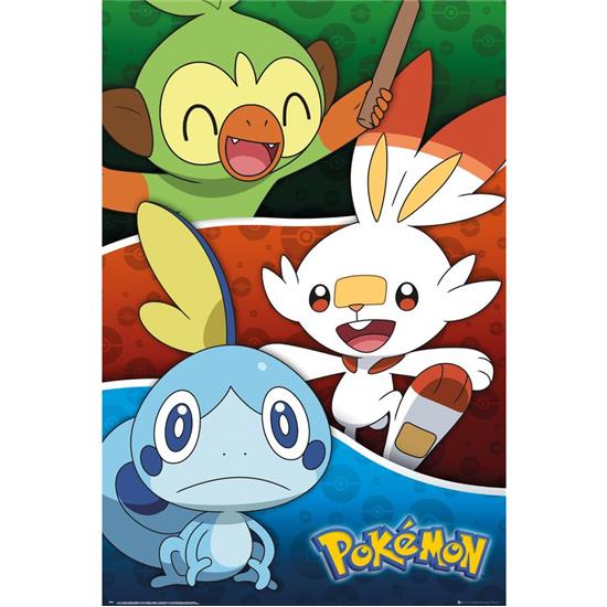 Pokémon: Galar Starters Plakat