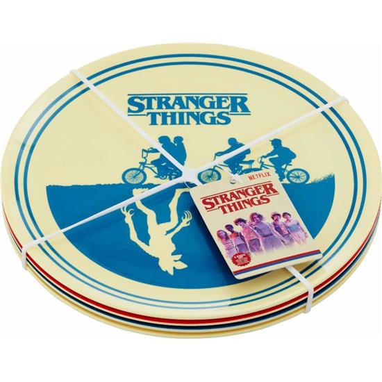 Stranger Things: Stranger Things Silhouette Tallerkner 4-Pak