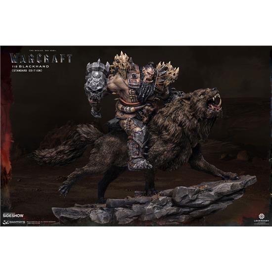 World Of Warcraft: Blackhand Riding Wolf (Standard Version) Statue 1/9 40 cm