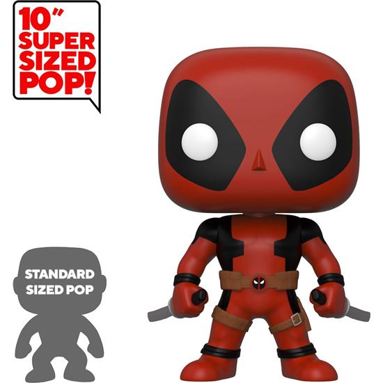 Deadpool: Deadpool Two Sword Red Super Sized POP! Vinyl Figur 25 cm