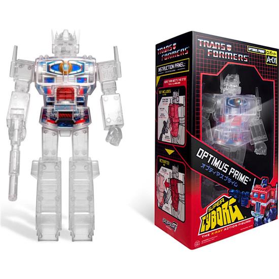 Transformers: Super Cyborg Optimus Prime Clear Action Figure 30 cm