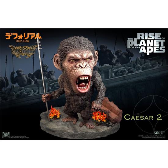 Planet of the Apes: Caesar Spear Ver. Deluxe Deform Real Series Soft Vinyl Statue 15 cm