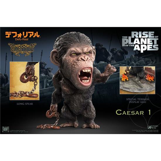 Planet of the Apes: Caesar Chain Ver. Deluxe Deform Real Series Soft Vinyl Statue 15 cm