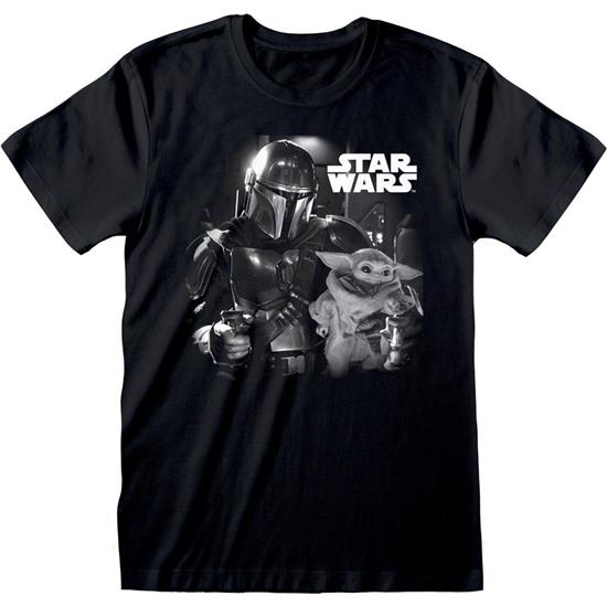Star Wars: The Mandalorian BW Photo T-Shirt