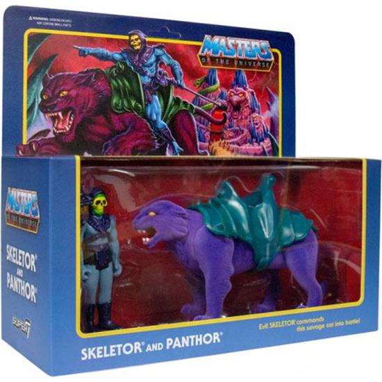 Masters of the Universe (MOTU): Skeletor & Panthor ReAction Action Figure 2-Pack10 cm