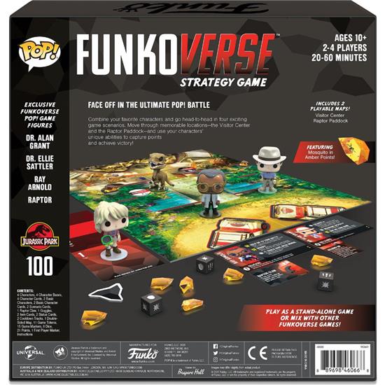 Jurassic Park & World: Funkoverse Jurassic Park Board Game 4 Character Base Set