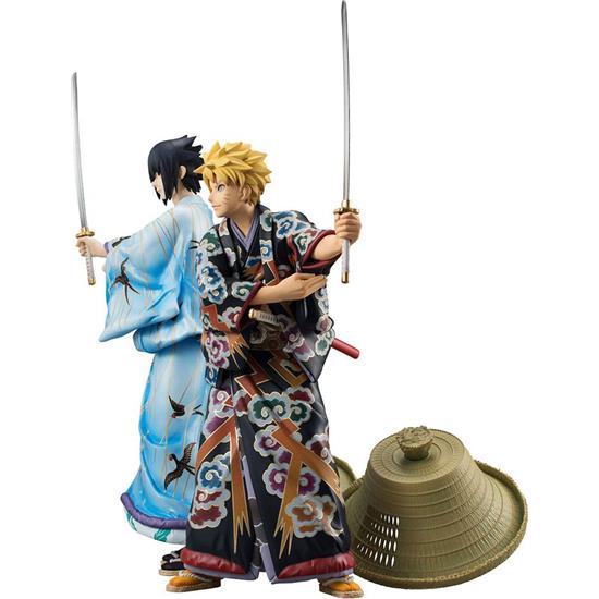 Naruto Shippuden: Naruto & Sasuke Kabuki Ver. PVC Statue 2-Pack 23 cm