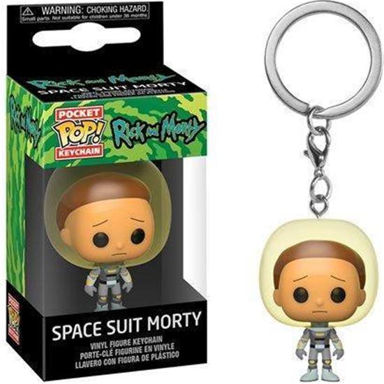 Rick and Morty: Space Suit Morty Pocket POP! Vinyl Nøglering