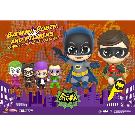 Batman: Batman, Robin and Villains 1966 Cosbaby Mini Figure Box Set 11 cm