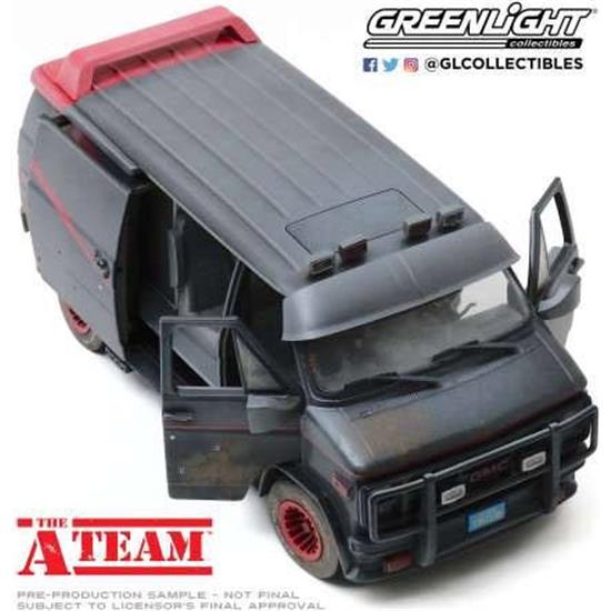 A-Team: GMC Weathered Version with Bullet Holes 1983 Diecast Model 1/18