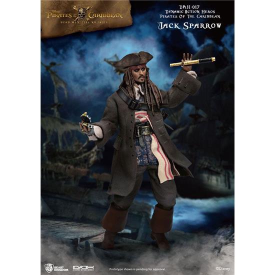 Pirates Of The Caribbean: Jack Sparrow Dynamic 8ction Action Figure 1/9 20 cm