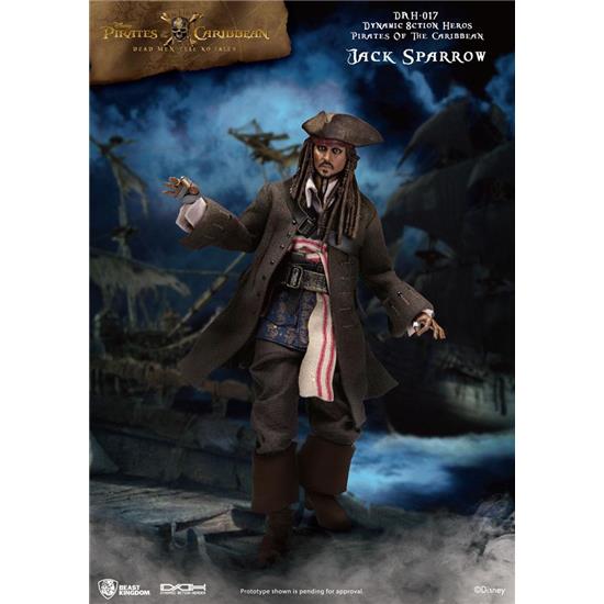 Pirates Of The Caribbean: Jack Sparrow Dynamic 8ction Action Figure 1/9 20 cm