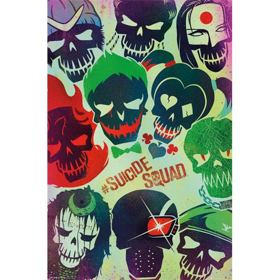 Suicide Squad: Suicide Squad Faces Plakat