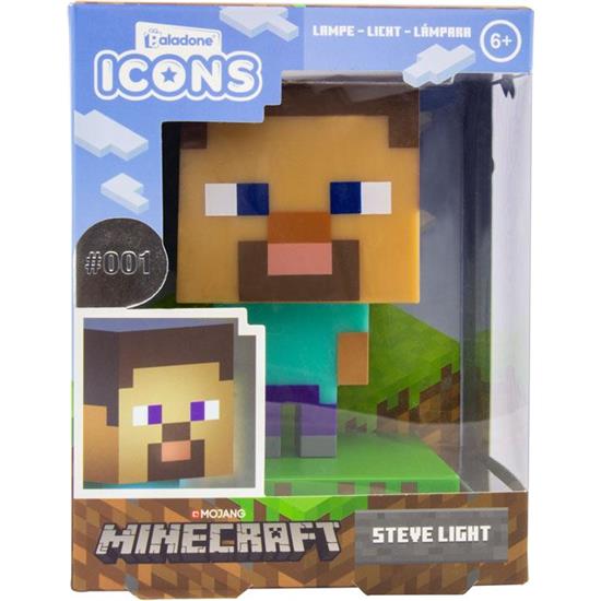 Minecraft: Steve 3D Icon Lampe