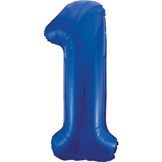 Diverse: Blå Tal balloner 86 cm