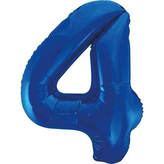 Diverse: Blå Tal balloner 86 cm