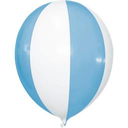 Diverse: Blå/hvid Luftballon ballon 35 cm