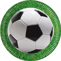 Fodbold: Fodbold Paptallerkener 23 cm 8 styk