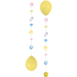 Diverse: Baby Motiver Ballonhaler 3 styk