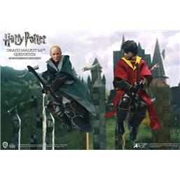 Harry Potter: Harry Potter & Draco Malfoy Quidditch Action Figure 1/6 2-Pack 26 cm